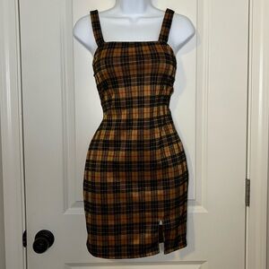 Plaid Bodycon Dress.